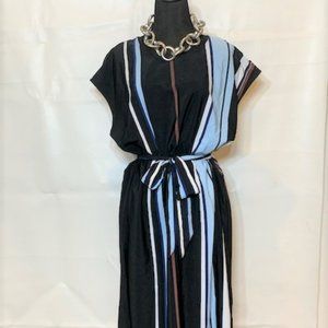 Stripped Sheath Dress